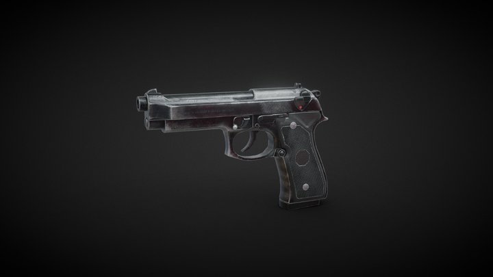Beretta M9 3D Model