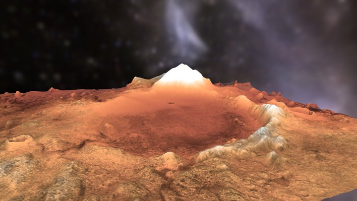 Jezero Crater (Mars) 3D Model