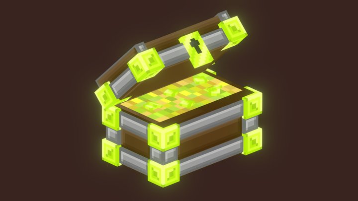 Simple Treasure chest 3D Model