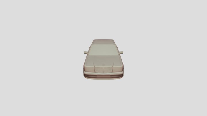 Mercedes 190e 3D Model 3D Model