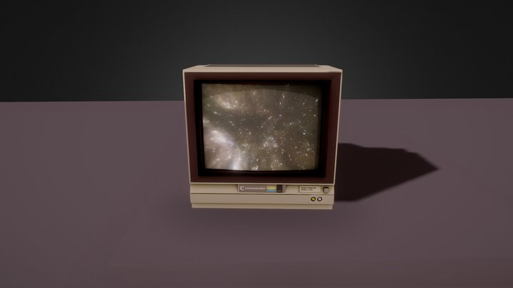 Retro CRT Monitor Prop 3D Model