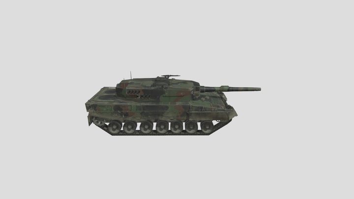 Leopard tank 3D Model