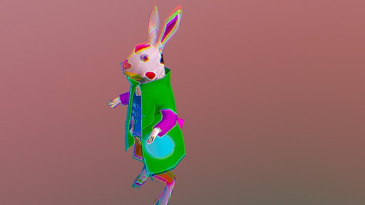 Funny Rabbit 3D Model