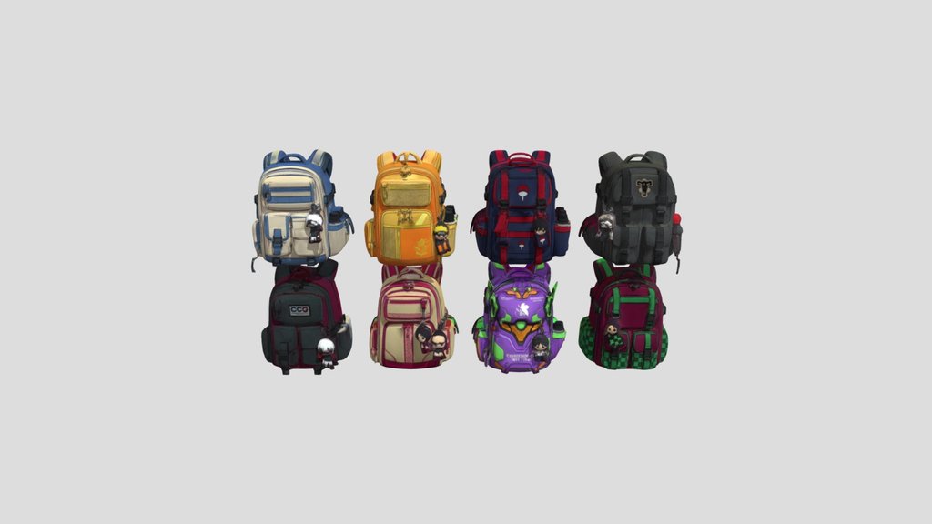 Chibi Character Backpack Collection