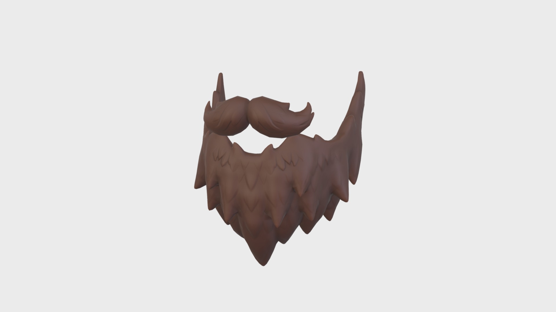3D model Beard - This is a 3D model of the Beard. The 3D model is about a hand with a thumb up.
