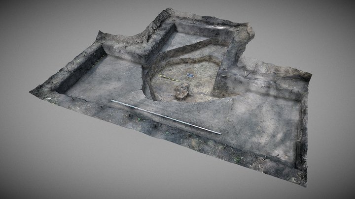 Житло з античною монетою, розкоп № 38 3D Model