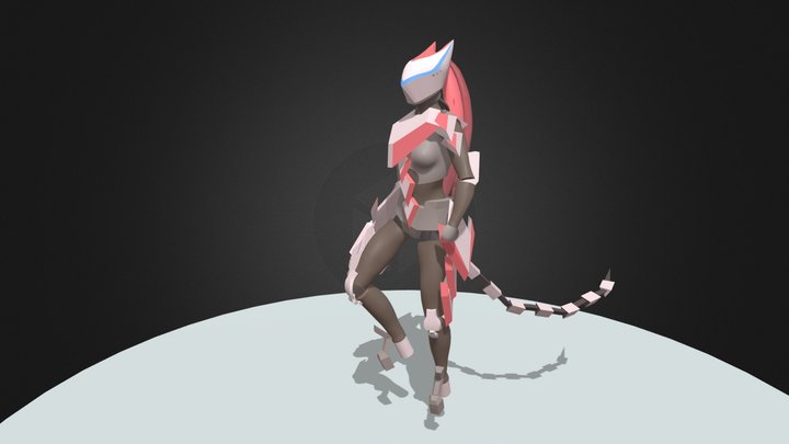 WAGTD Ranged Android Boss Animations 3D Model