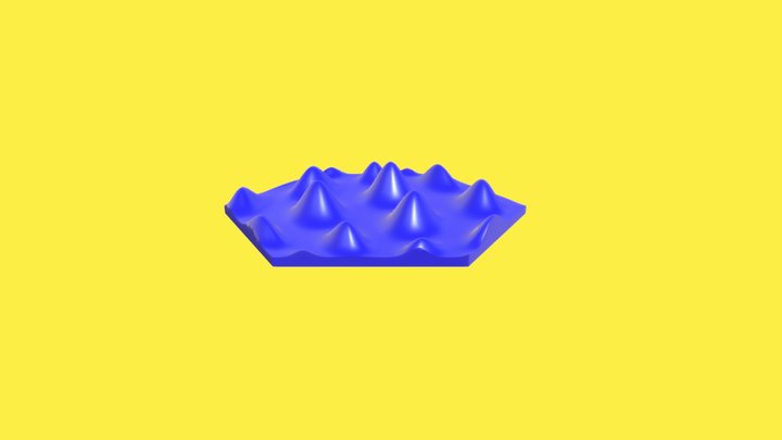 textile_scaffold_flatterturtleshell 3D Model