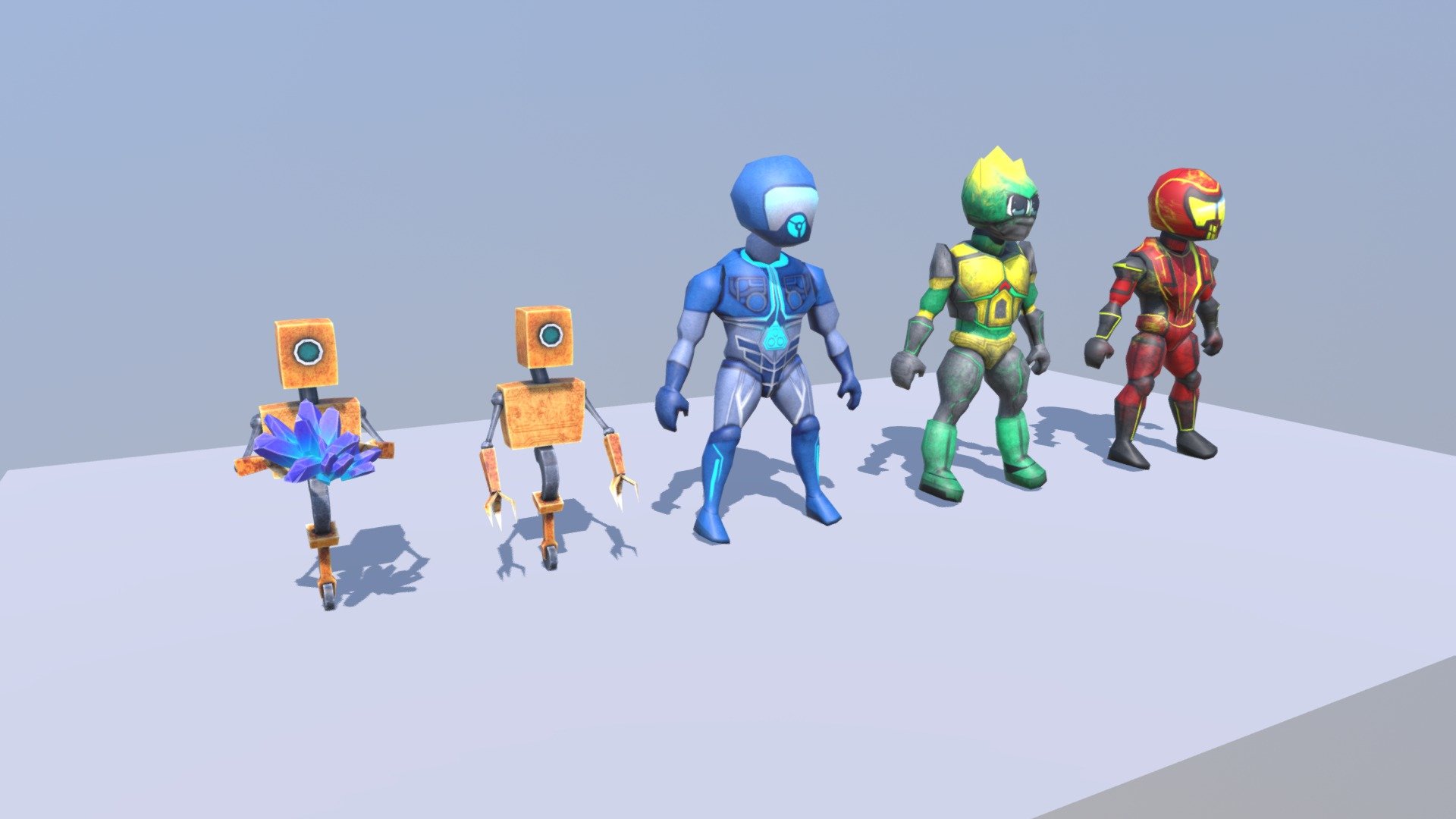 Sci-fi Hero Model Pack - 3D model by IO Games (@io-games) [f85669c ...