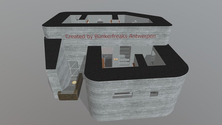 Fort Waelhem: Abri Saillant IV 3D Model