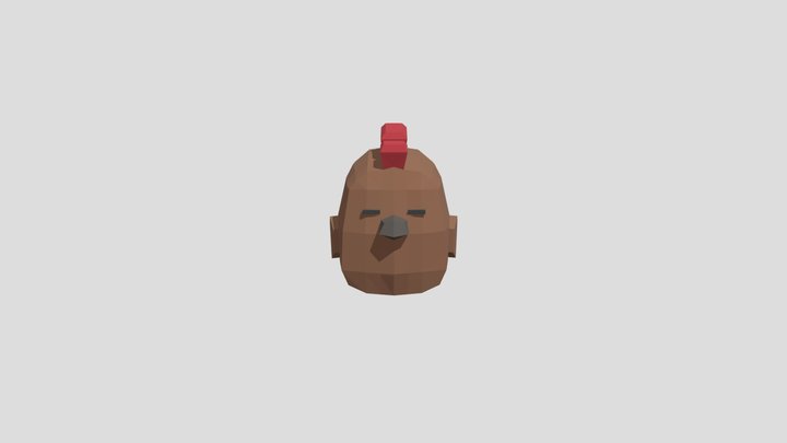 Low Poly Chicken 3D Model