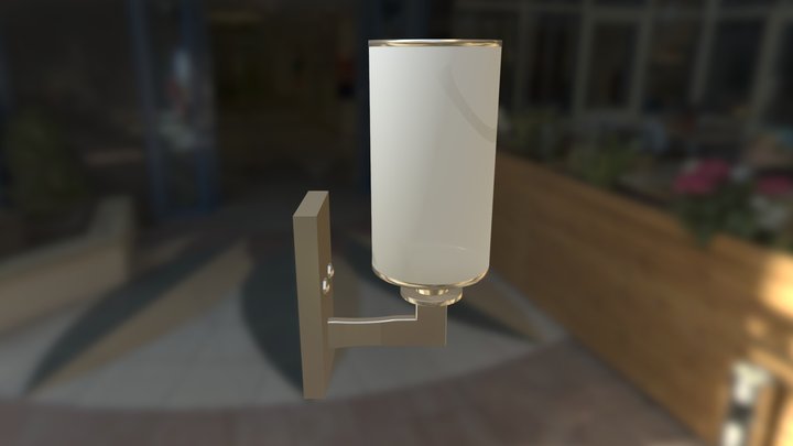 wall lamp_PBR3 3D Model