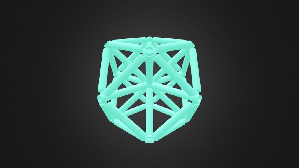 Vector Equilibrium (Cuboctahedron) Glow — Sketchfab embed 3D viewer