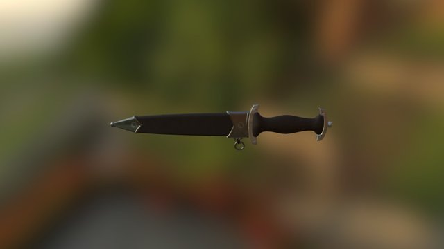 Dagger And Scabbard 3D Model