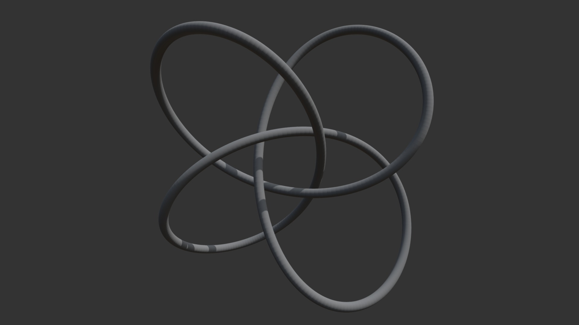 3D model Knot 2 - This is a 3D model of the Knot 2. The 3D model is about a pair of rings.
