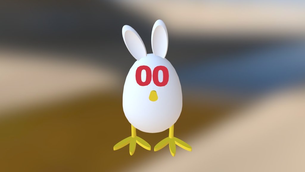 Rabbit Egg Figurine