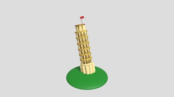 Leaning Tower of Pisa 3D Model