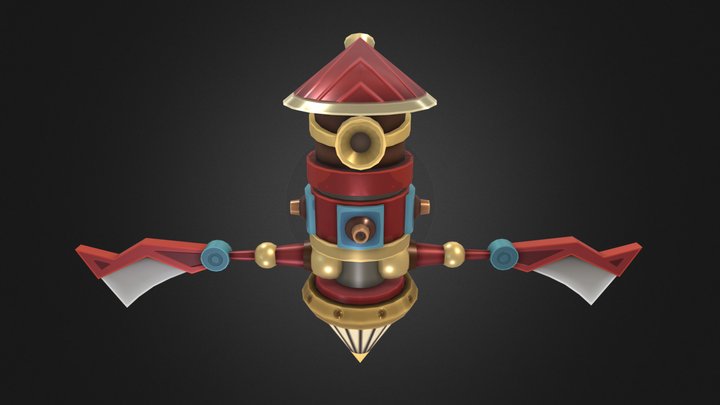 Spindroid (Rigged & Animated) 3D Model