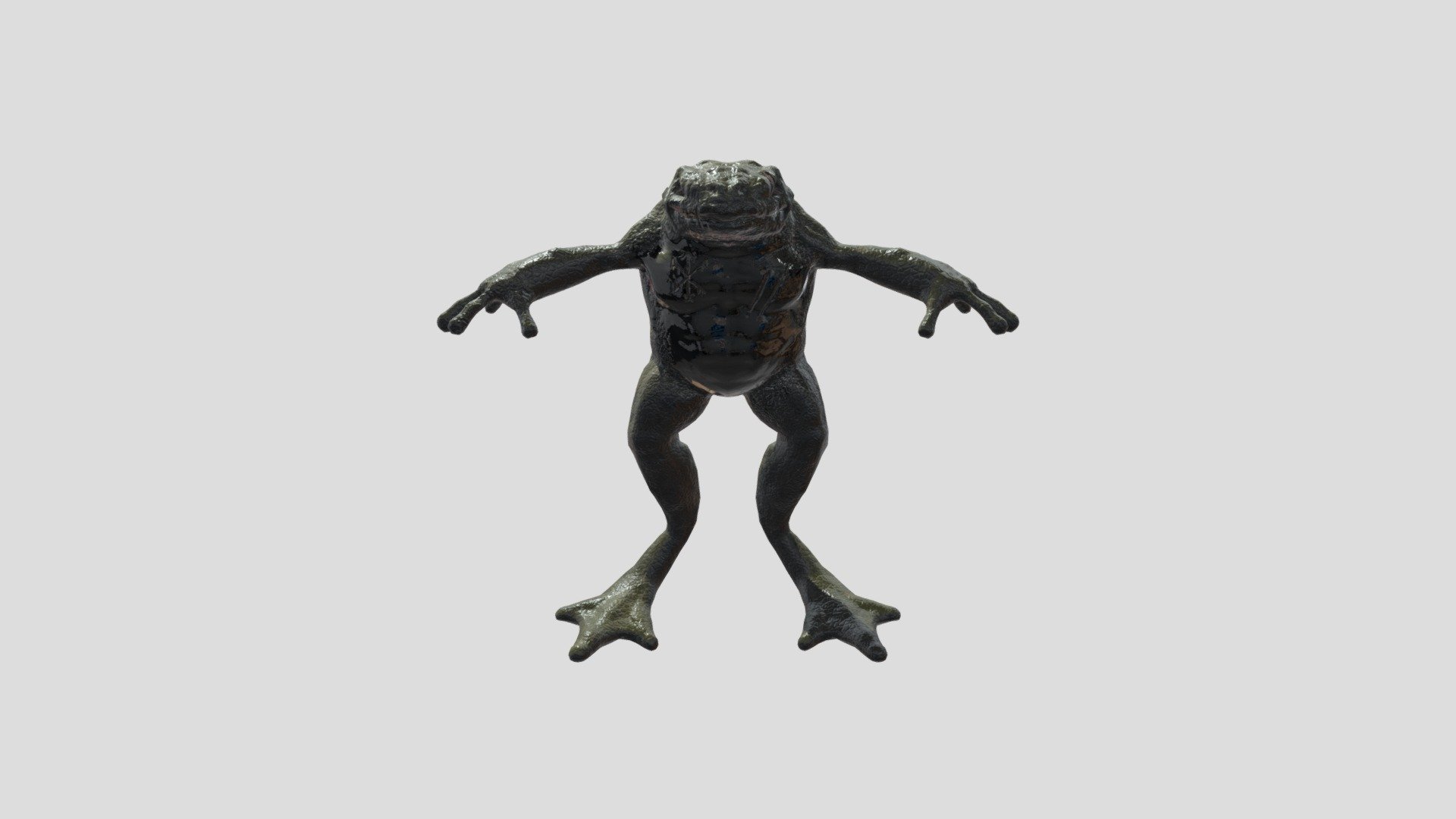 Creature Frog Man Download Free 3D model by Christopher Eilertsen