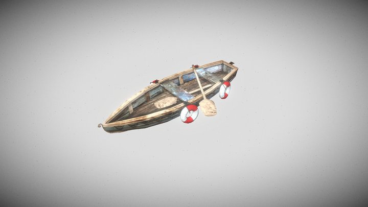 Lowpoly Boat 3D Model