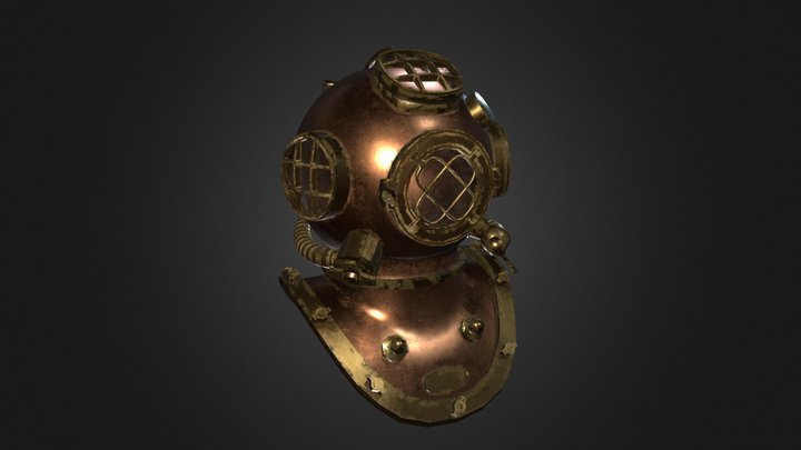 diving helmet(CC0) 3D Model
