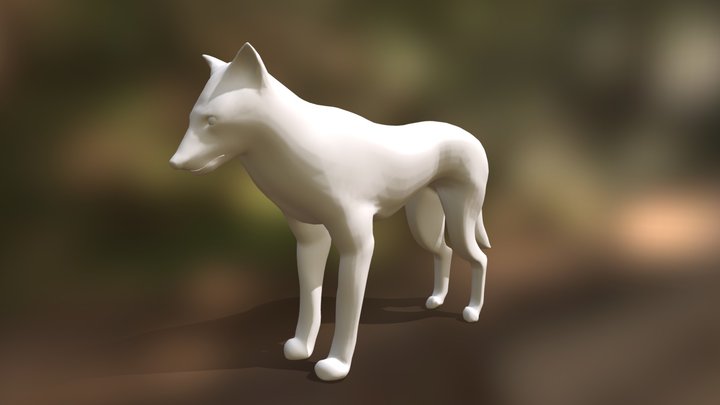 Base Wolf 3D Model
