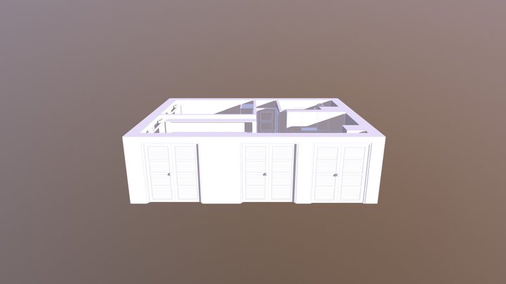 Test House w/o roof 3D Model