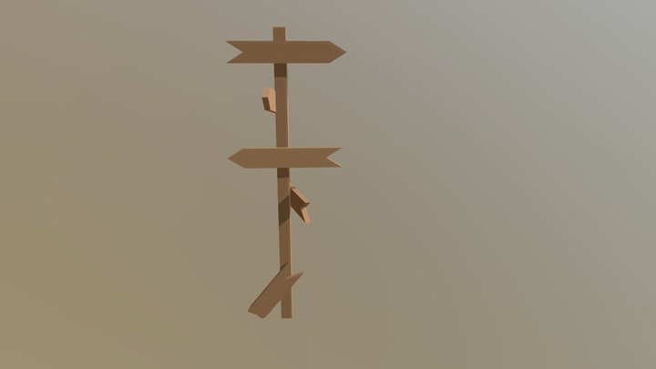 Placa De Direção 3D Model