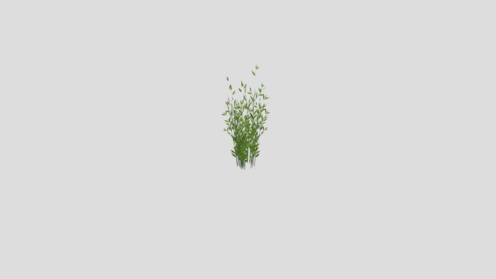 Grass Bursh Displacement A EO 001 3D Model