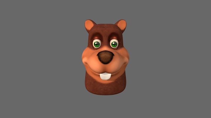 Castilho the Beaver 3D Model