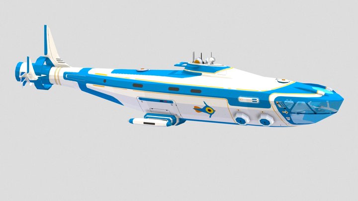 Atlas Submarine (Subnautica) 3D Model