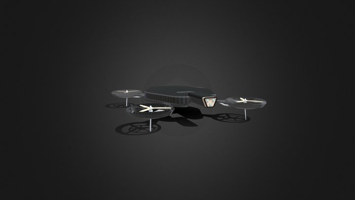 Drone With Animation 3D Model