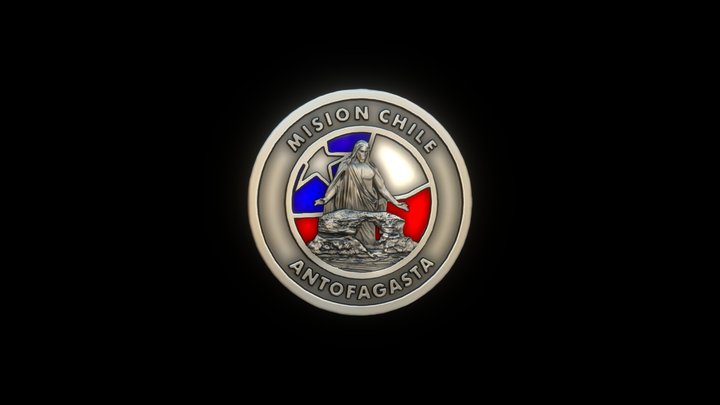 Pin Mision Chile - Antofagasta 3D Model