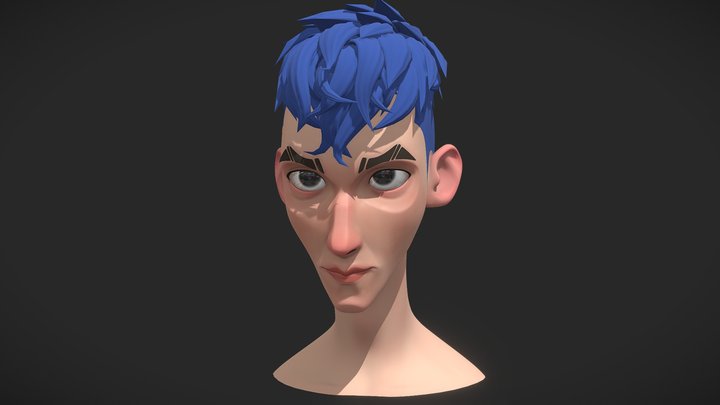 Stylized Face 3D Model