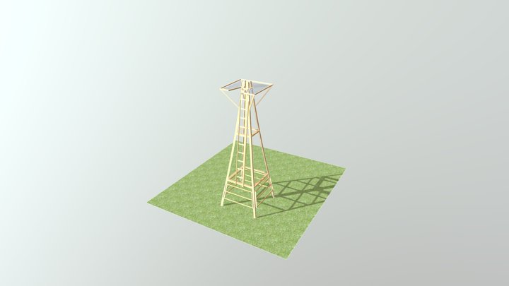 16' windmill tower 3D Model