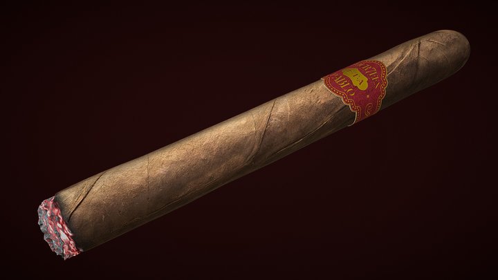 Realistic Cigar 3D Model