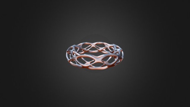 Simple Voronoi style female bracelet 3D Model
