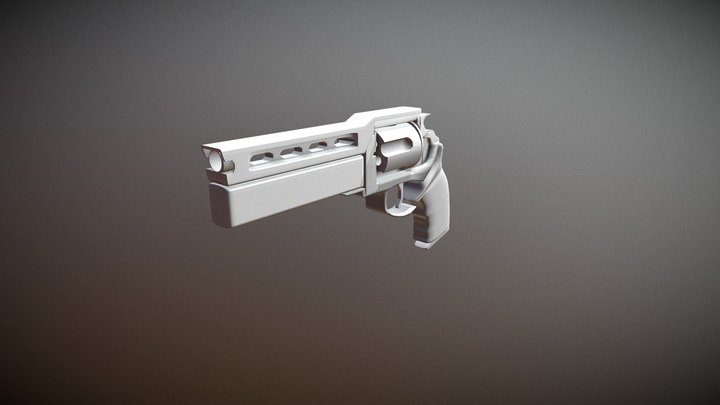 sci fi Revolver 3D Model