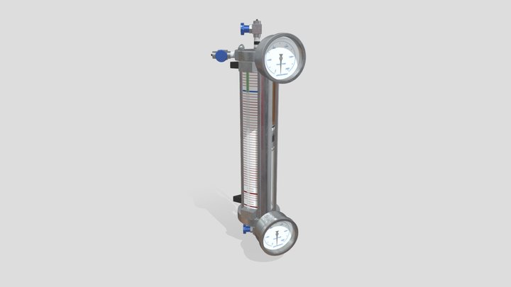 Floating Piston Cylinder 3D Model