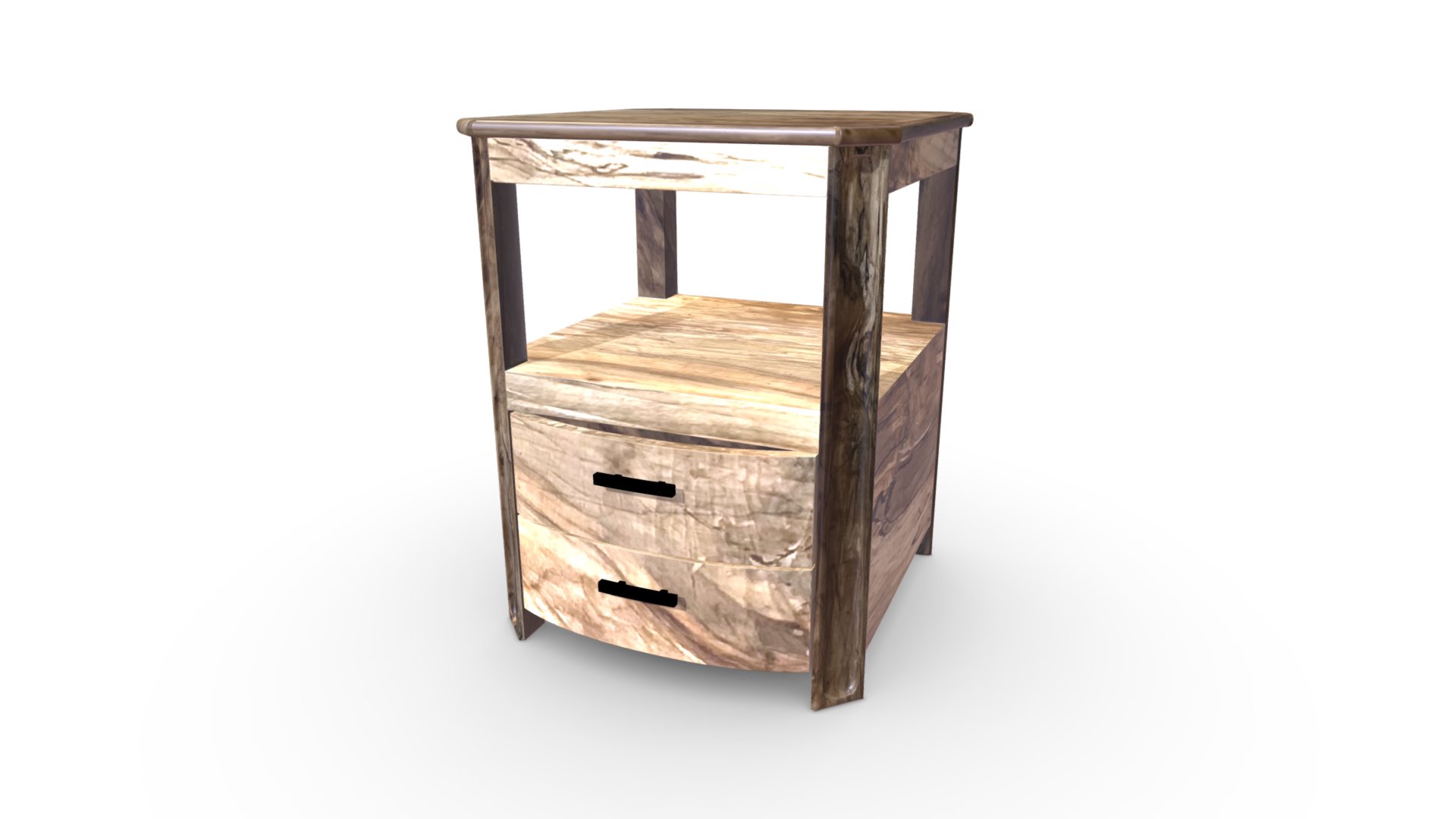 3D model Union 78 End Table - This is a 3D model of the Union 78 End Table. The 3D model is about a wooden box with a handle.