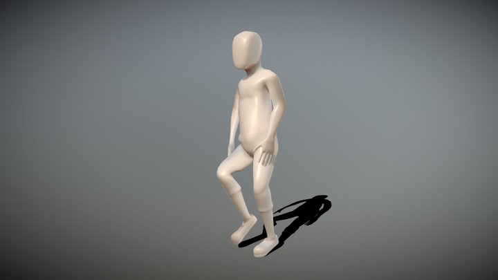 Walk Cycle Draft 3D Model