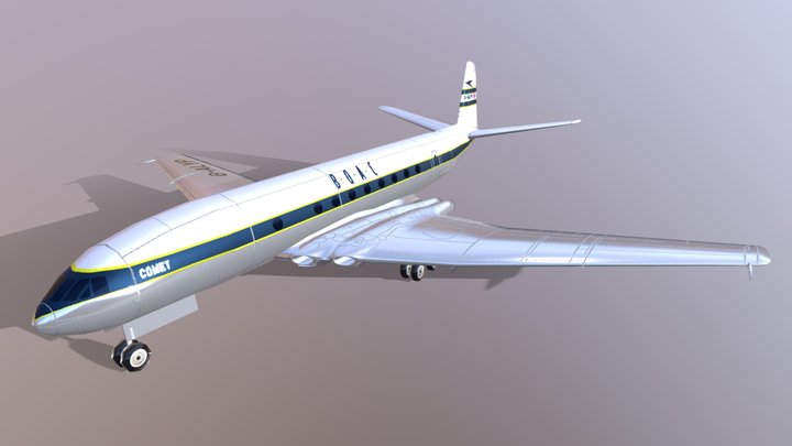 De Havilland Comet 1A/XB 3D Model