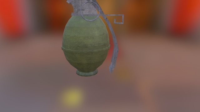 Grenade Include Textures 3D Model
