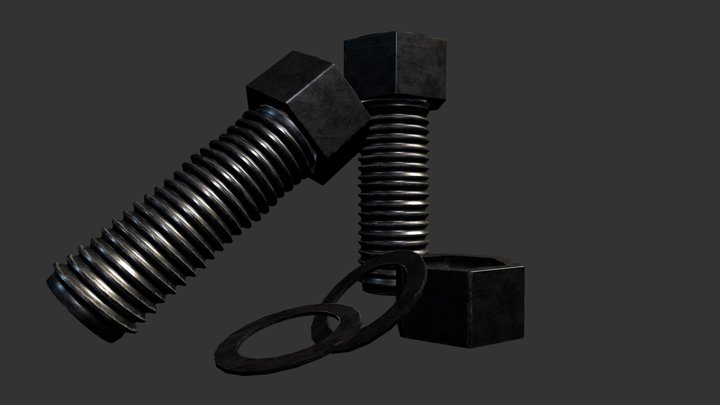 Bolt Screws 3D Model