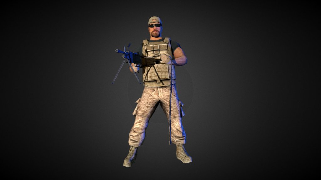 Marine Hero - 3D model by Nev (@simonnevill) [f86ad69] - Sketchfab