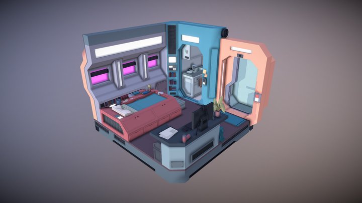 Space Room 3D Model