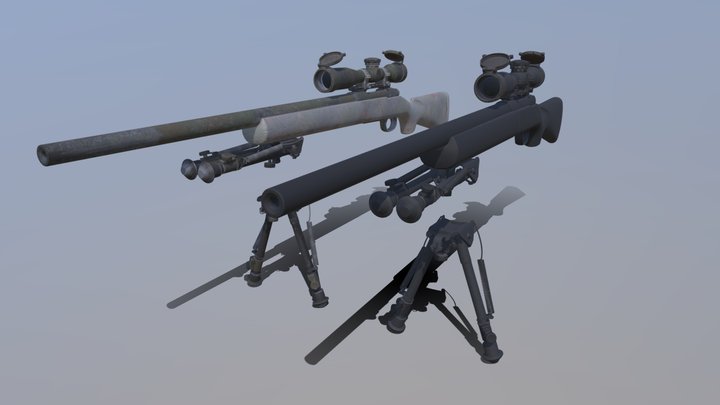 Call of Duty: Black Ops Cold War - Pelington 703 – Gratis 3D-model STL