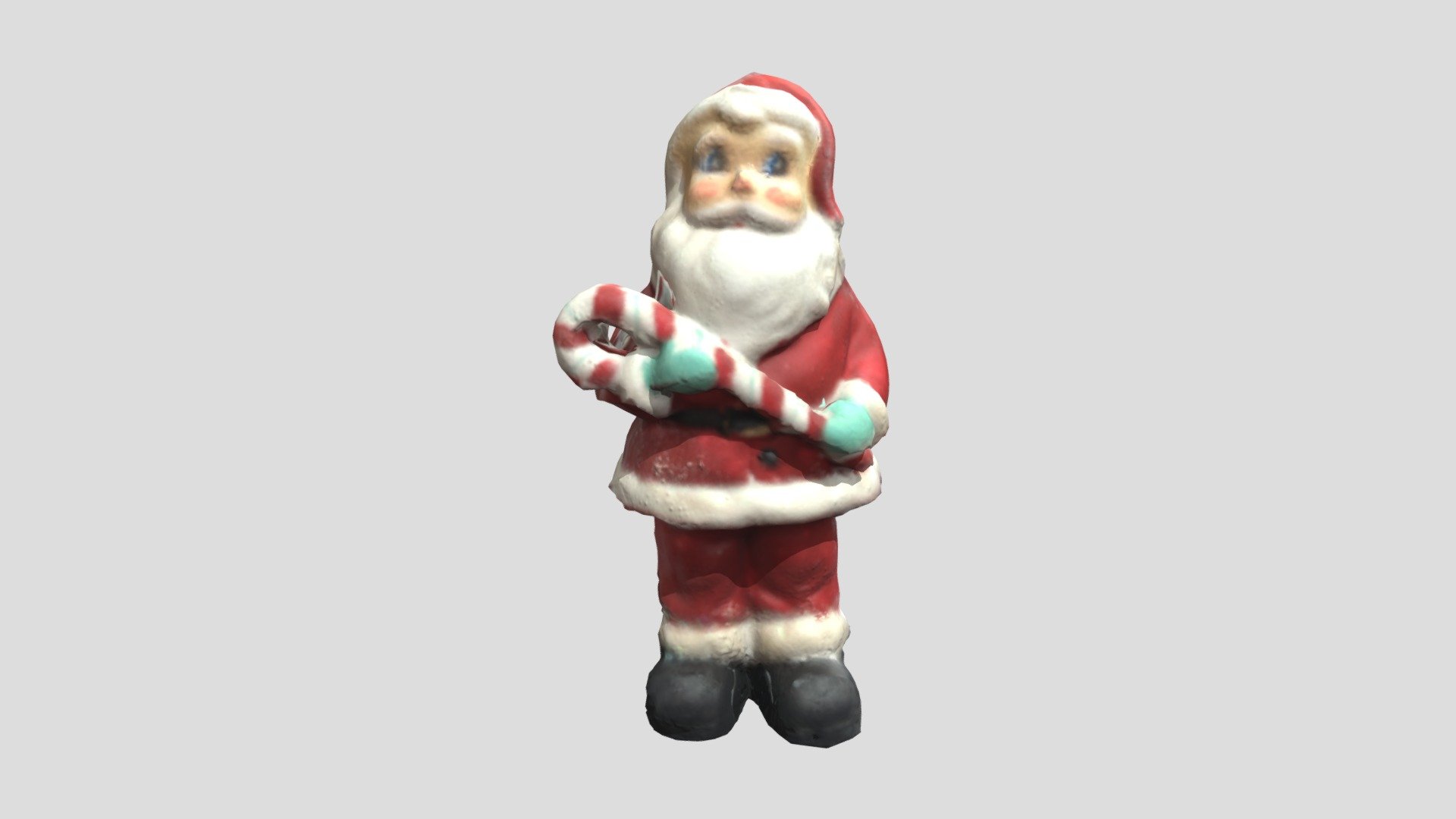 Santa With Candy Cane