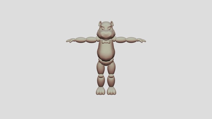 SM_HippoFreddy 3D Model