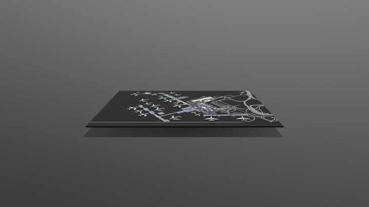 Airport Map003 3D Model